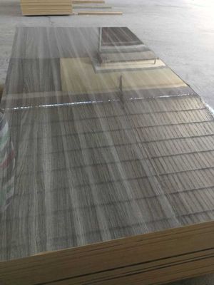gloss wood grain scratch proof acrylic panel ,acrylic mdf board in fibreboard